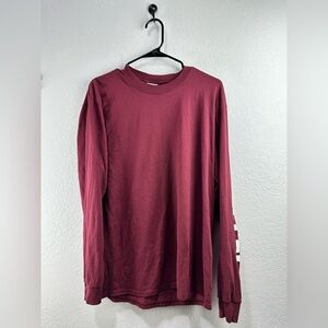 Port & Company Men’s  Maroon Long Sleeve Shirt Size L